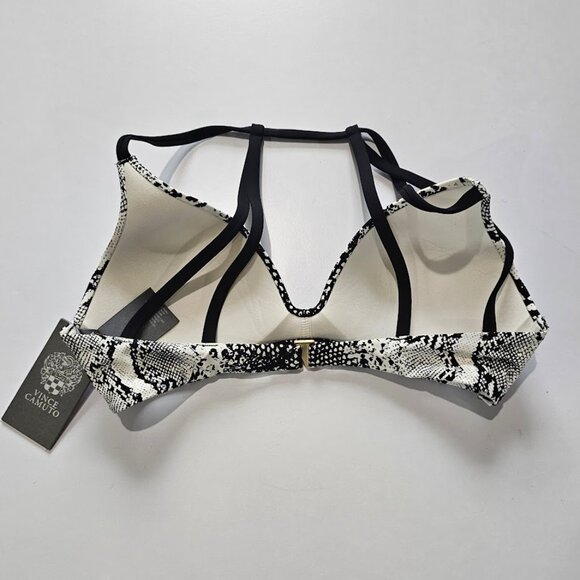 Vince Camuto Printed Strappy-Back Bikini Swim Top - Picture 6 of 8